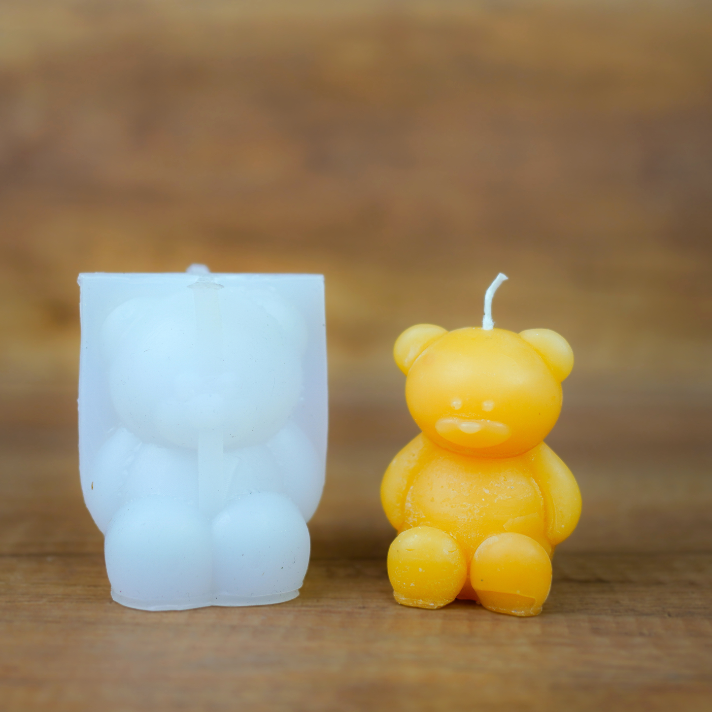 Bienenwachskerze Teddy
