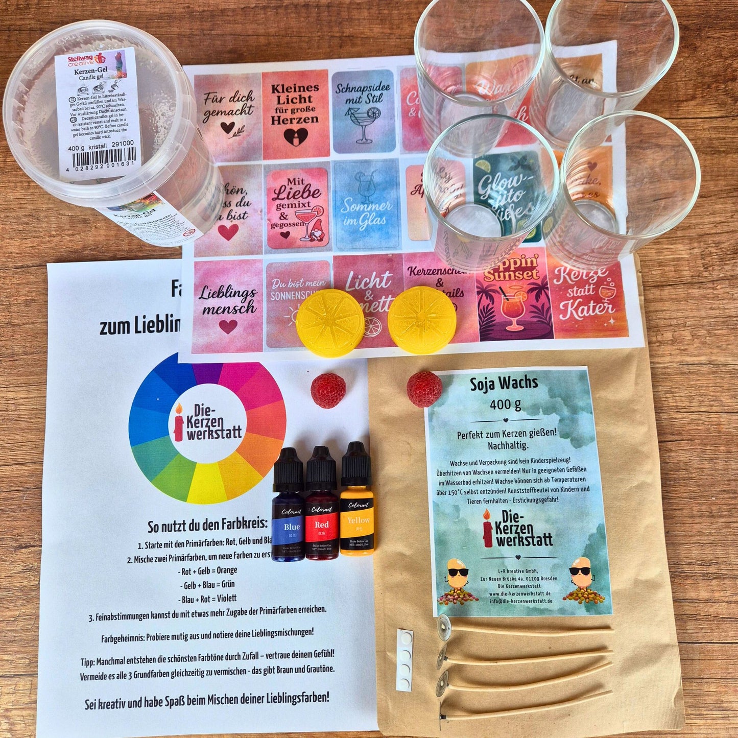 DIY Cocktailkerzen Set