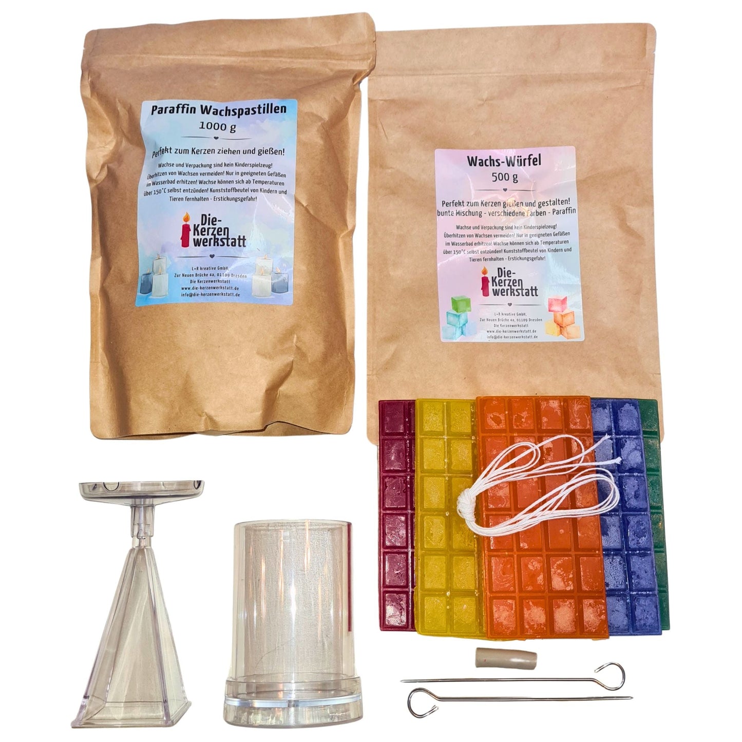 DIY-Set: Kerzen gießen – Kreatives Bastelset für bis zu 14 Kerzen
