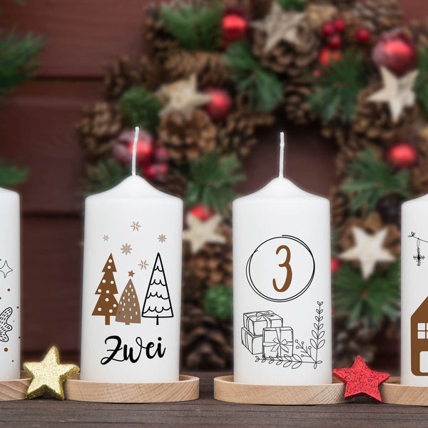 Adventskranzkerzen