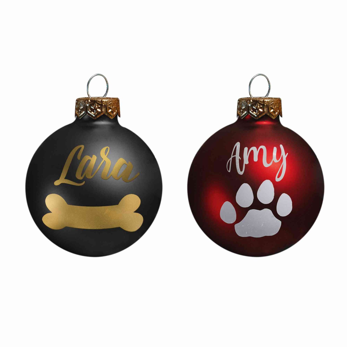 Personalisierte Weihnachtskugel Pfote 6-8cm