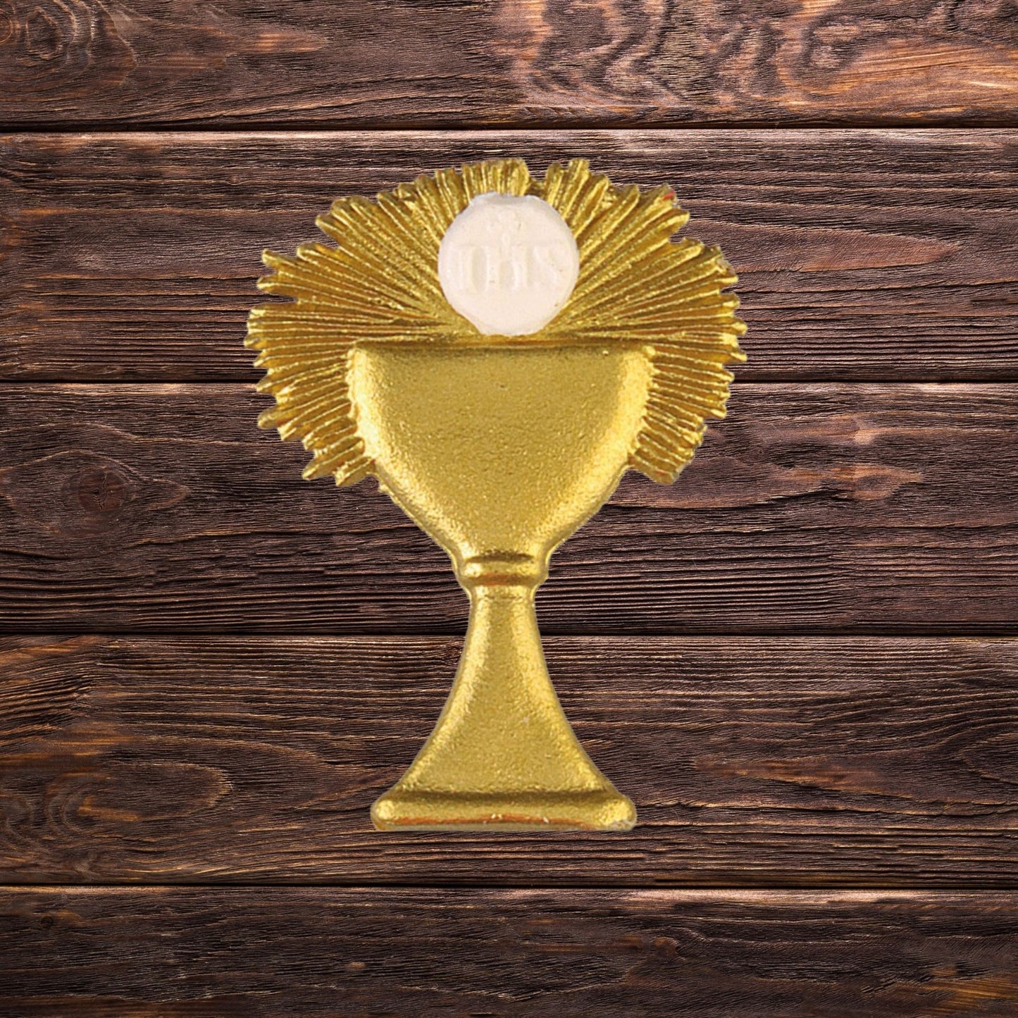 Hochwertiges Wachsdekor Kelch Gold