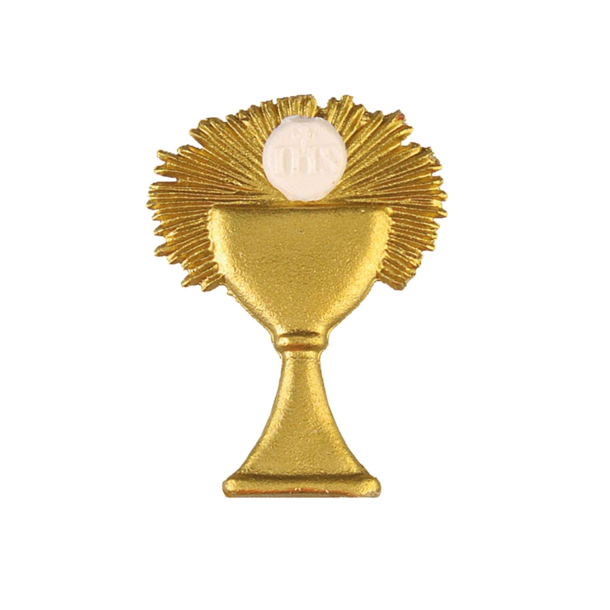 Wachsdekor Kelch mit Hostie | Gold | Kerzen verzieren | Kerzen gestalten | Wachs | Wachsplatten | Taufe | Hochzeit