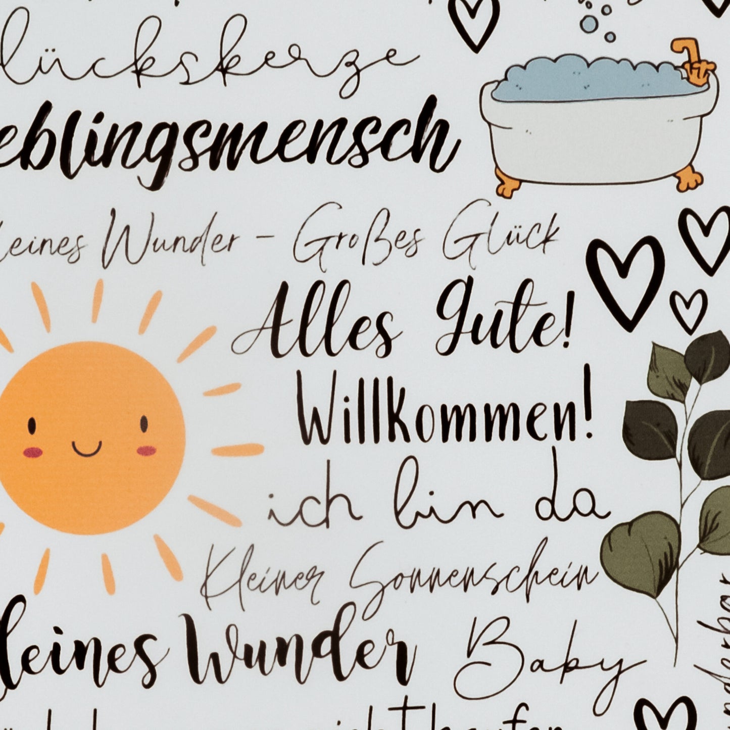 Kerzentattoos Geburt Sonne | Kerzenfolie | Bastelset für Kerzen Thema Geburt | Baby | Geschenk | Basteln | Sprüche | Kerzensticker