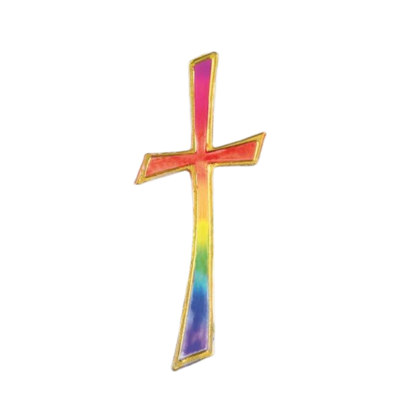 Wachsdekor Kreuz Regenbogen | Kerzen verzieren | Kerzen gestalten | Wachs | Wachsplatten | Taufe | Hochzeit