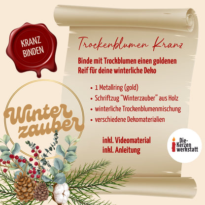 DIY Adventskalender Winterzauber | Kreative Auszeit mit Bastelsets für Erwachsene