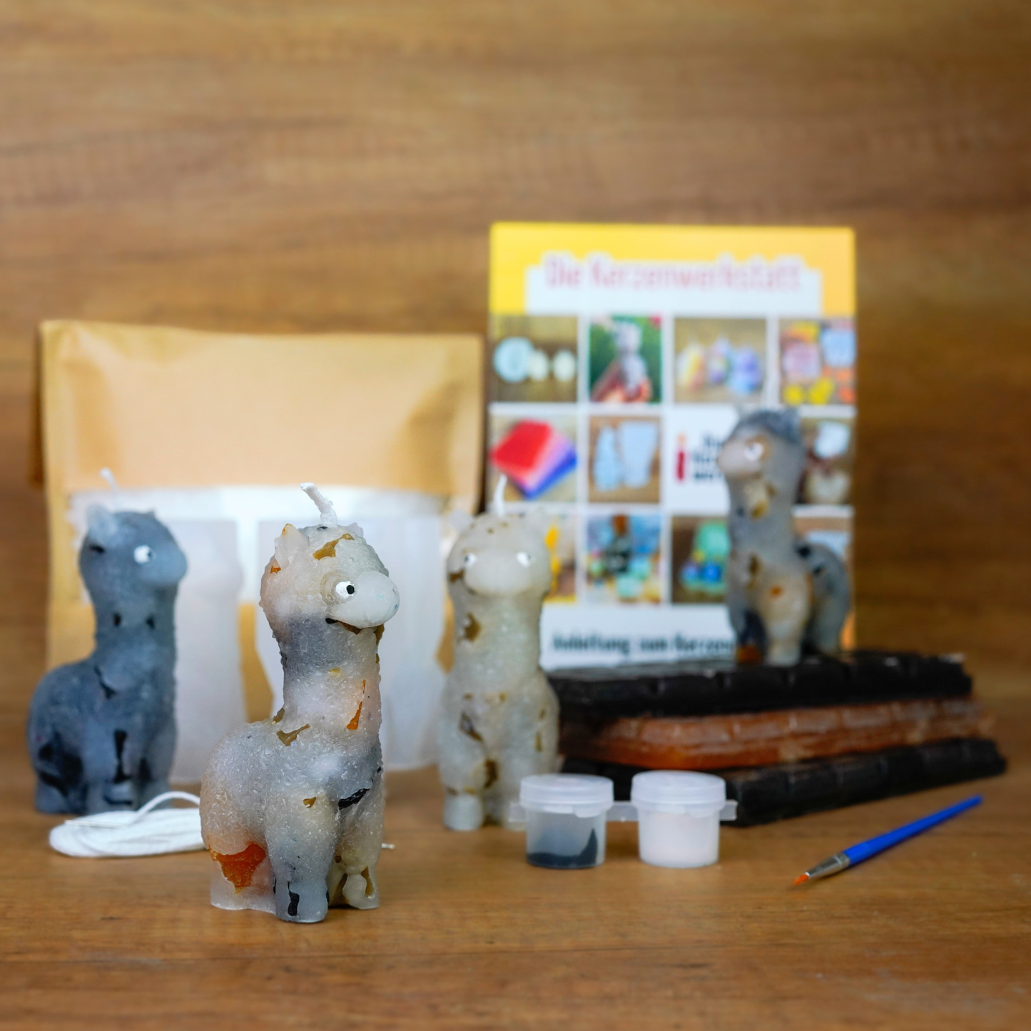 Alpaka Kerzen Set DIY