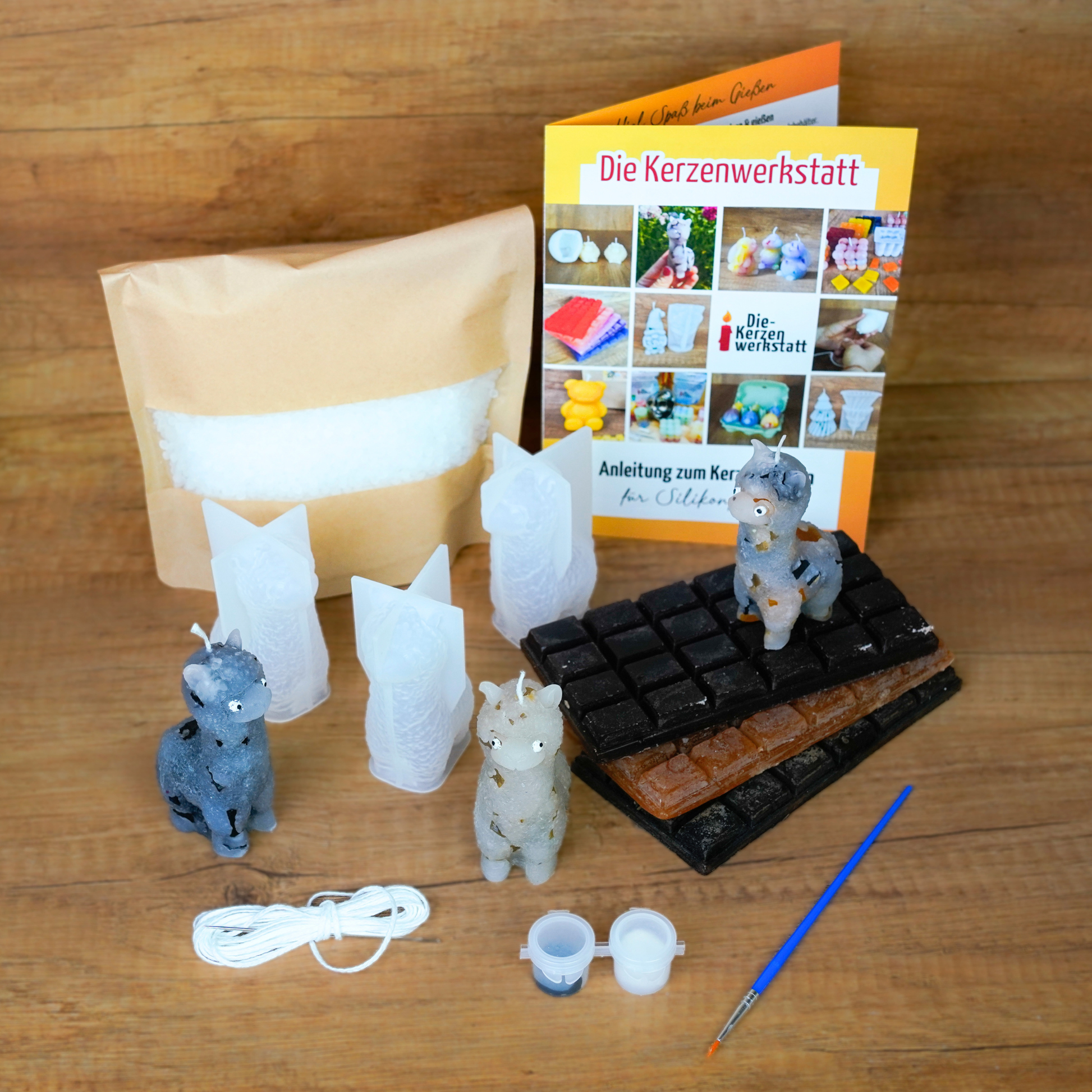 Alpaka Kerzen DIY für zuhause