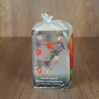 Kreatives Blüten-Lichterketten Filzset