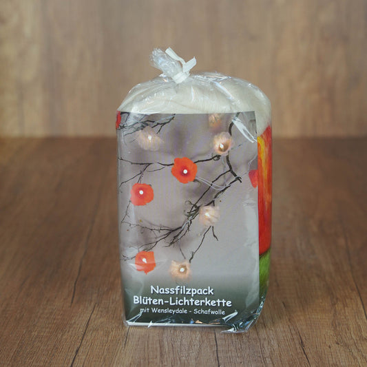 Kreatives Blüten-Lichterketten Filzset