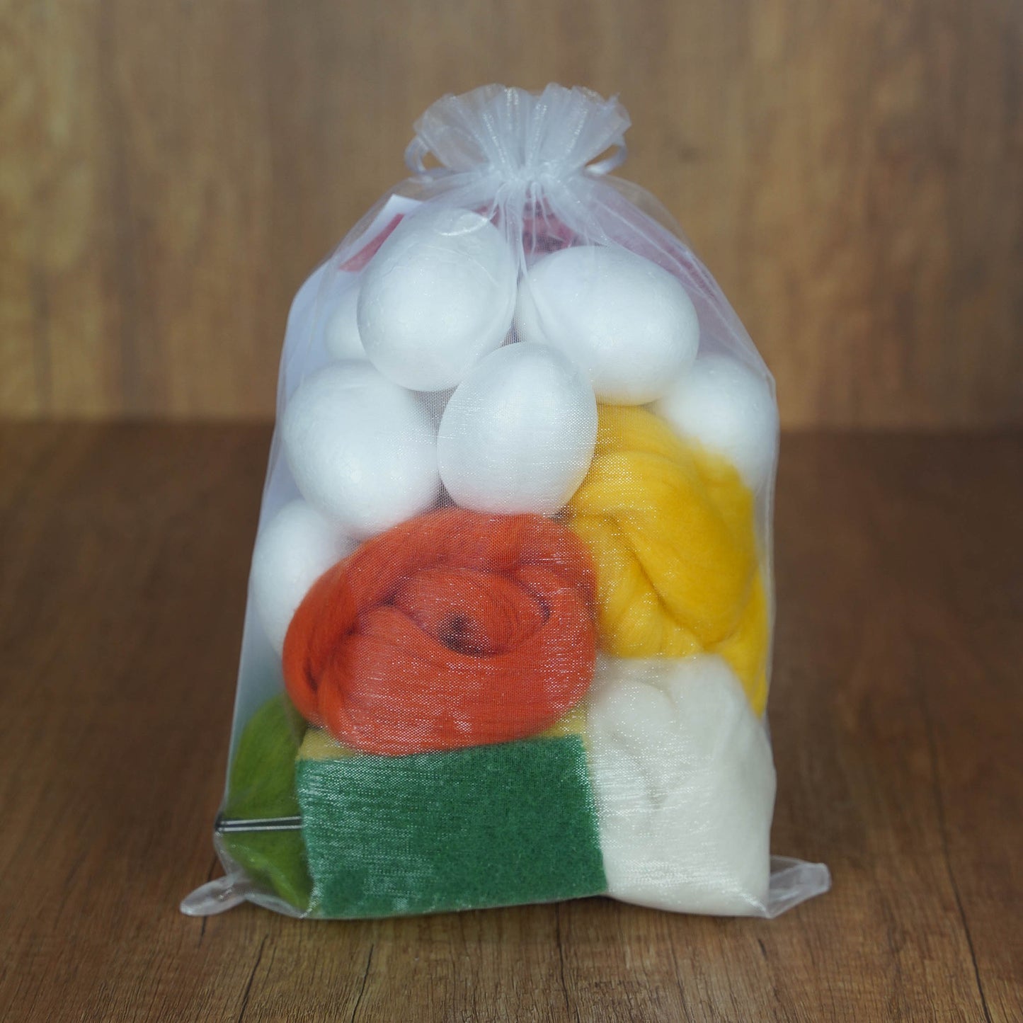 Bastelset Ostereier Filzen - Für 10 Eier | Trockenfilzen für Kinder & Erwachsene | Kreatives DIY Set für Ostern | Inkl. Styropor-Eier, Filznadeln & Wolle | Ideal als Geschenk