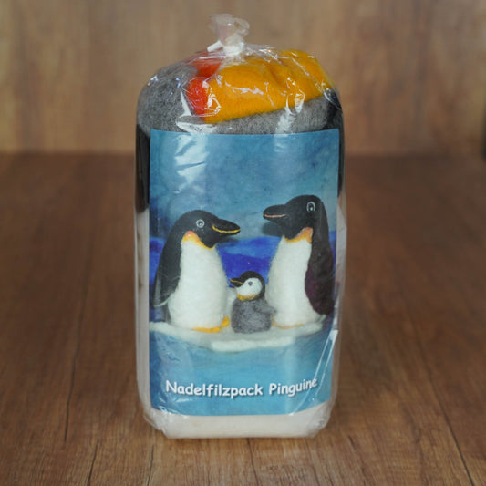 Kreatives Pinguine-Filzset für 3 Tiere