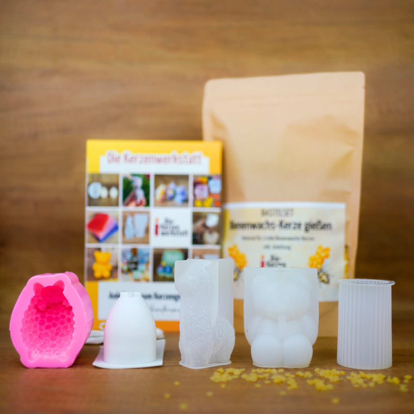 Bienenwachskerzen DIY Formen Silikon