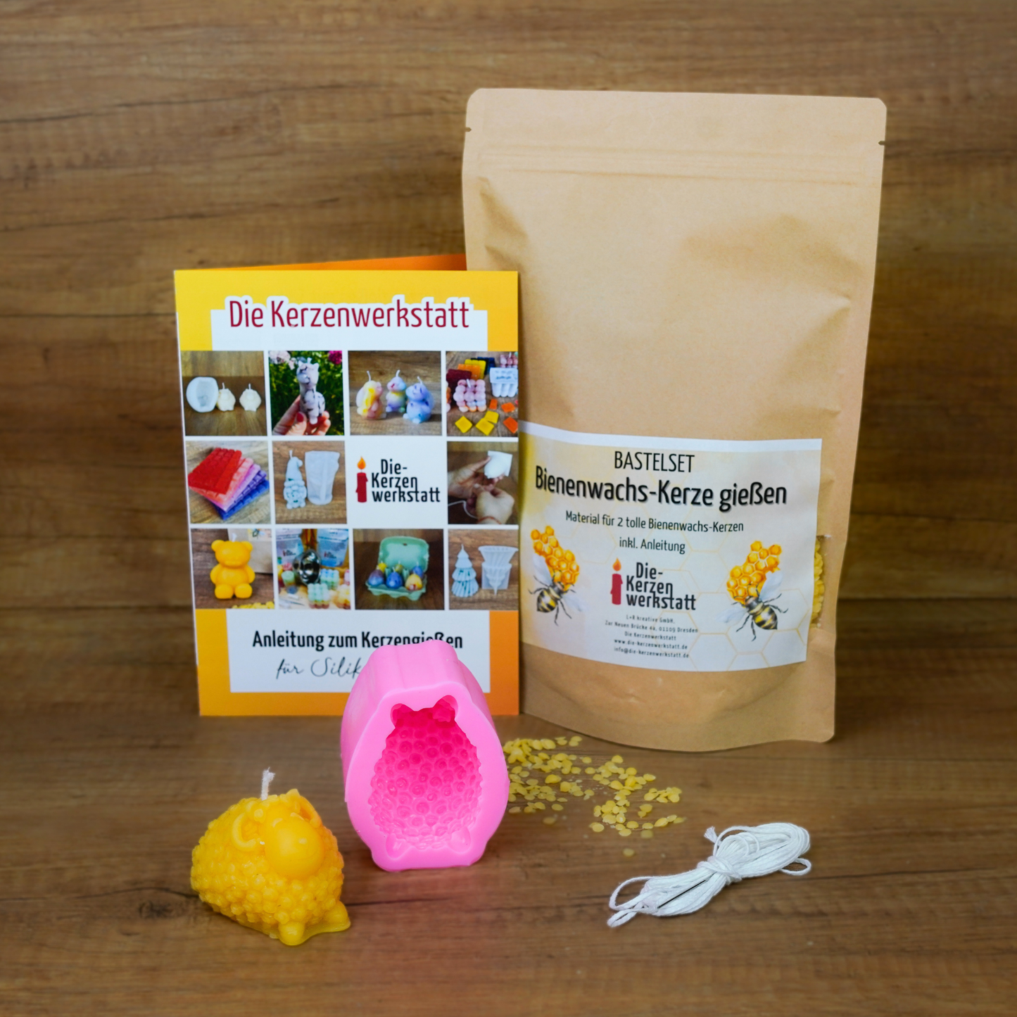 Bienenwachskerzen DIY Schaf