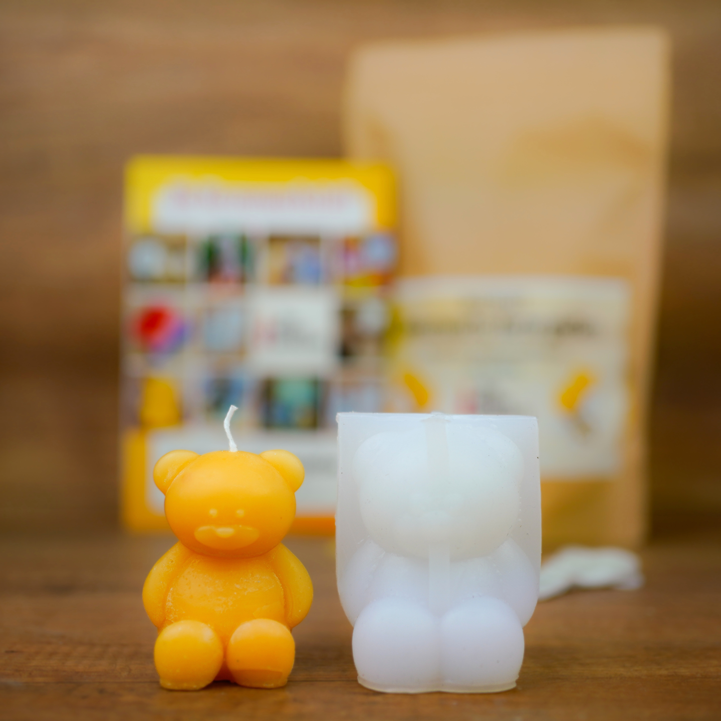 Bienenwachskerzen Teddy mit Form