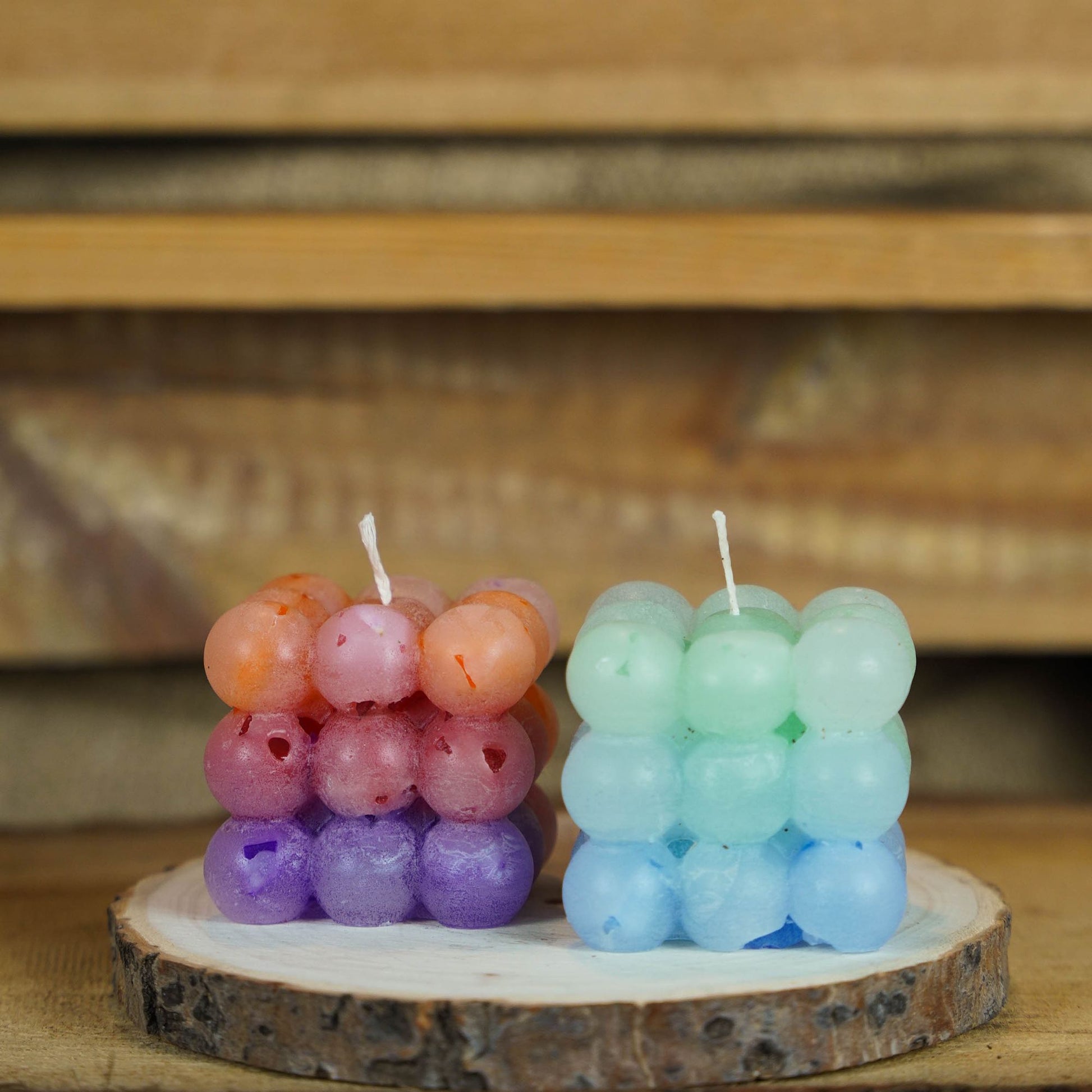Bubble Kerze | Wachswürfel | Würfelkerze | Dekoration | Geschenkidee | Handgemacht