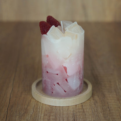 Cocktailkerze l Wachswürfelkerze l Stumpenkerze groß Bunt | Geschenk Geburtstag l Handarbeit l bunte Kerze l Cocktails