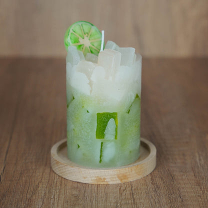 Cocktailkerze l Wachswürfelkerze l Stumpenkerze groß Bunt | Geschenk Geburtstag l Handarbeit l bunte Kerze l Cocktails