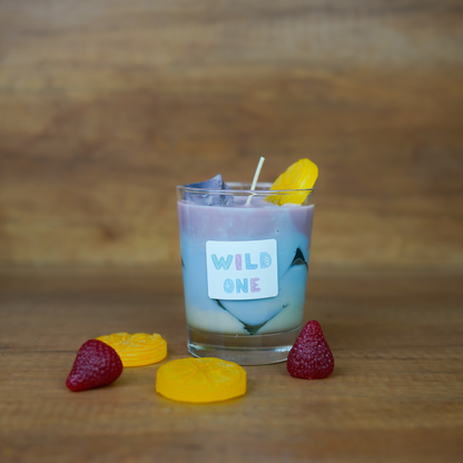 Cocktailkerzen blau lila