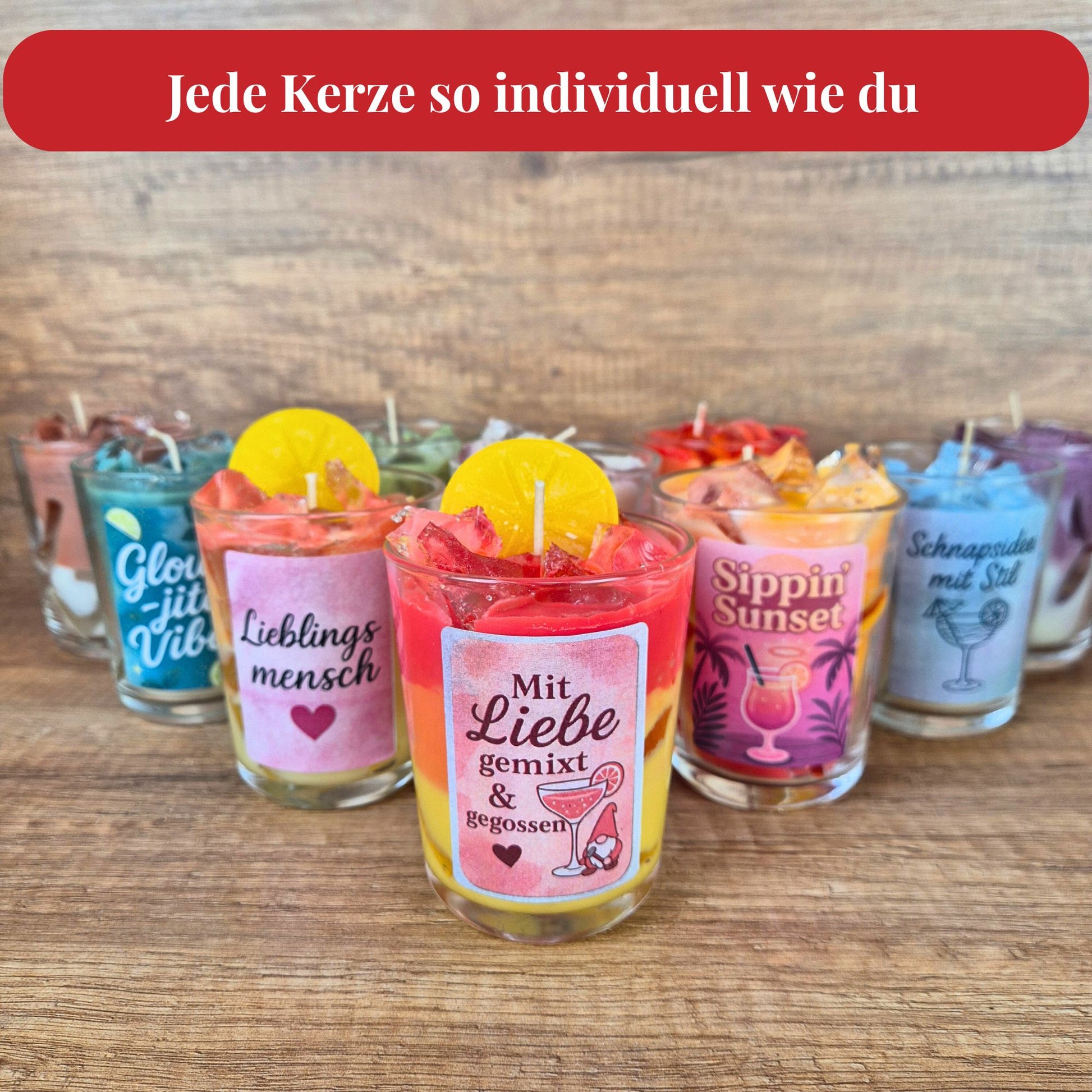 DIY Cocktailkerzen Set