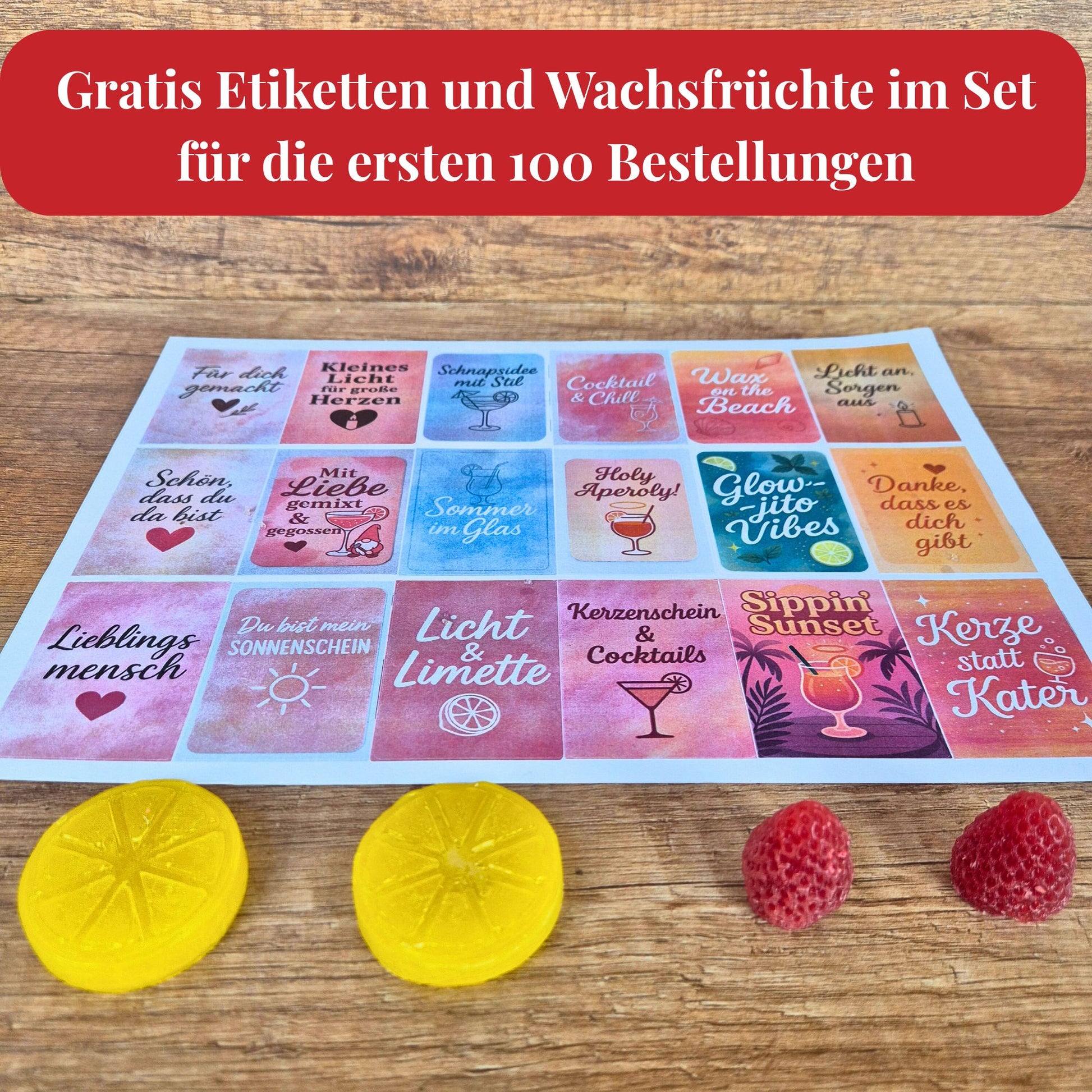 DIY Cocktailkerzen Set