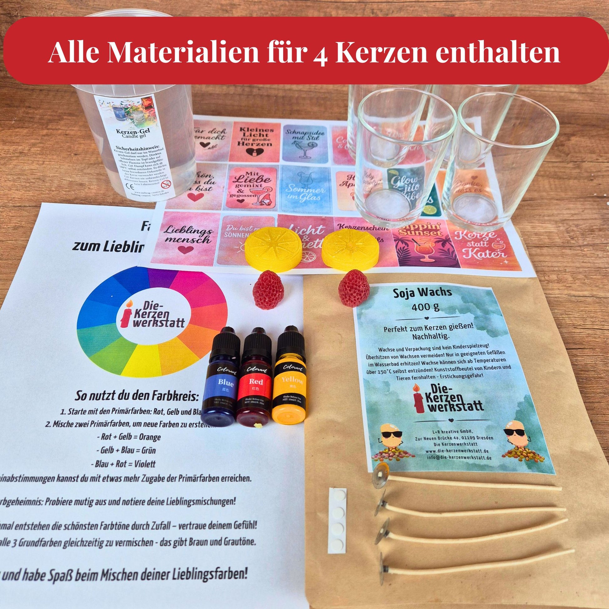DIY Cocktailkerzen Set