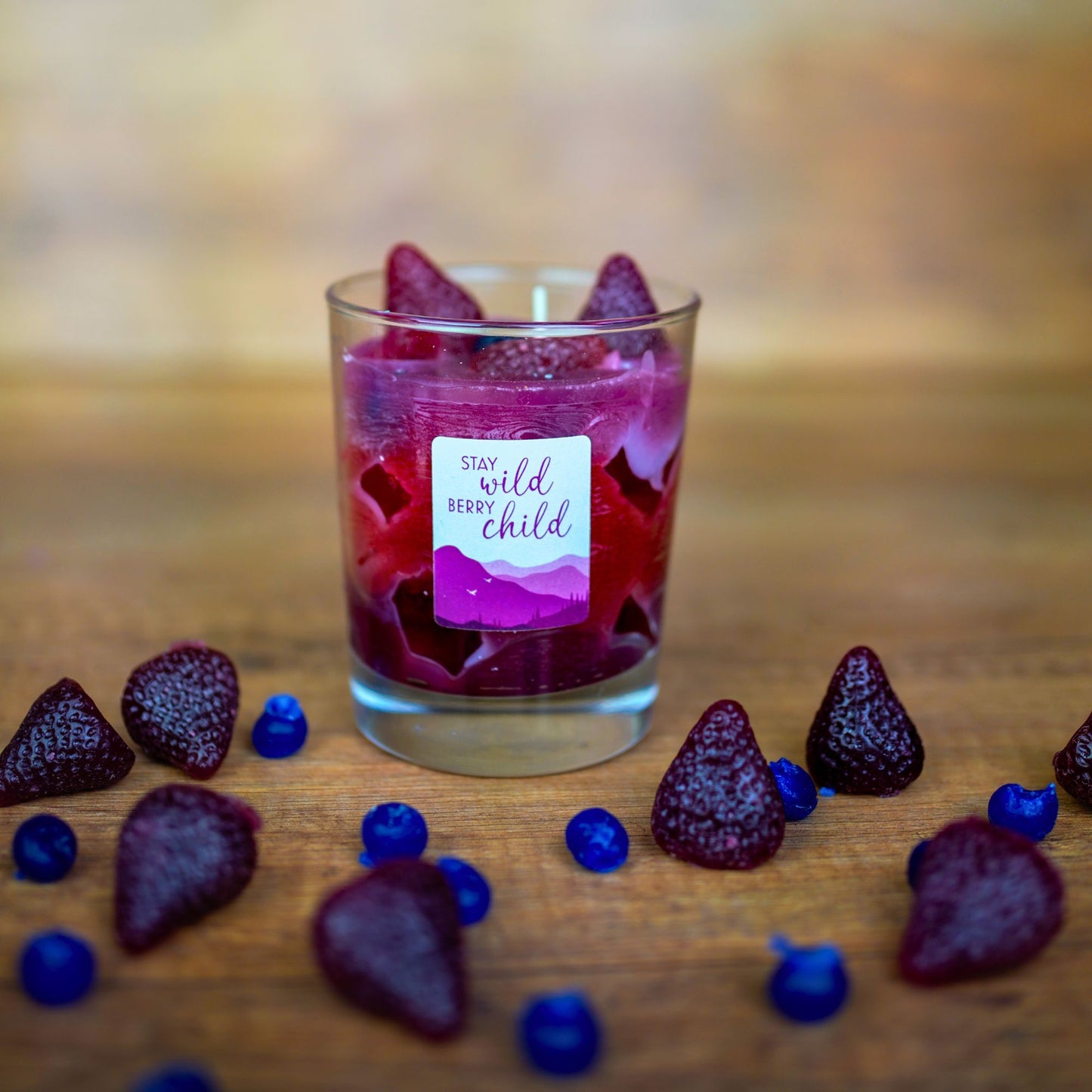 Cocktailkerzen Wildberry eine Kerze