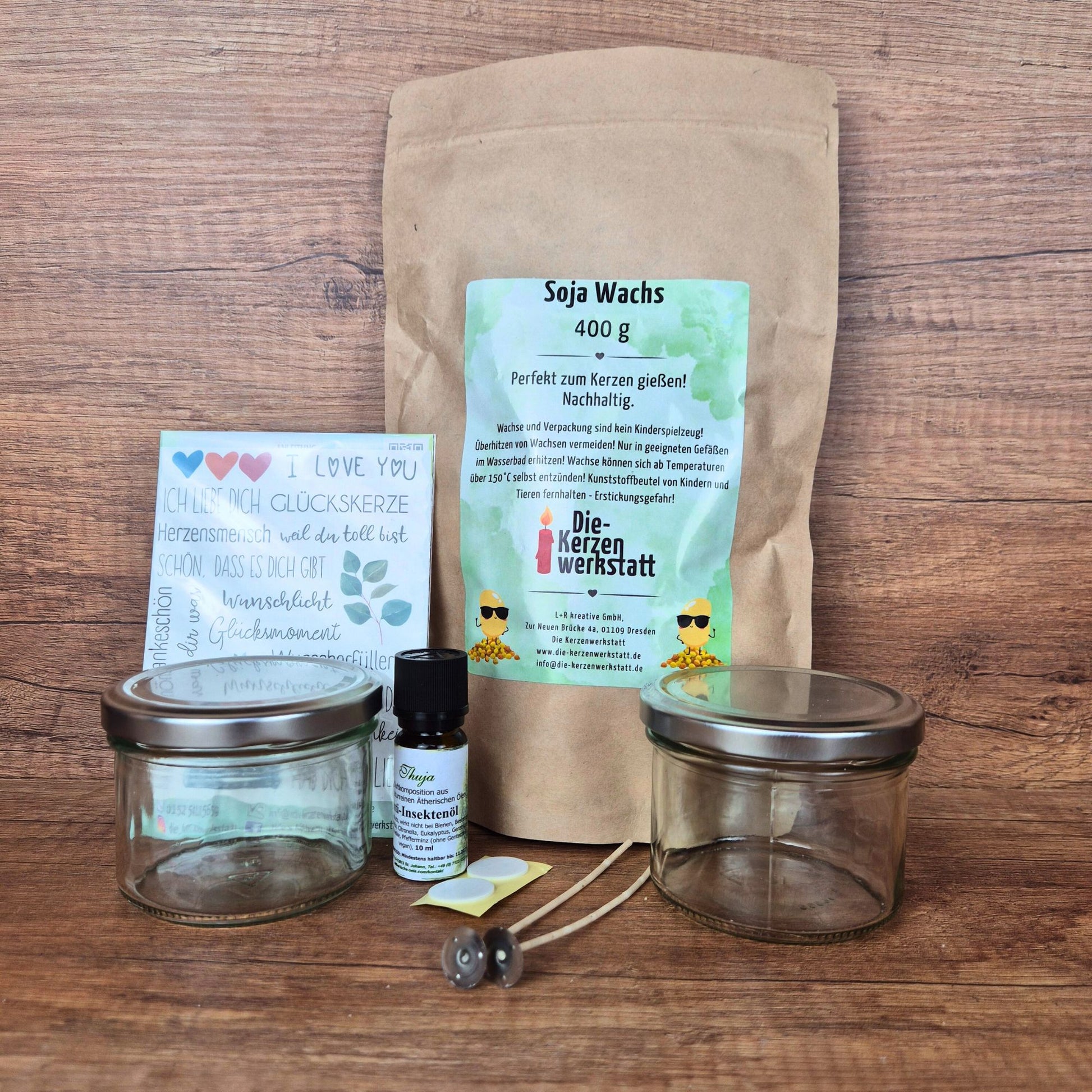 DIY Anti-Mücken-Kerzen Set inkl. Gratis Deko Sticker