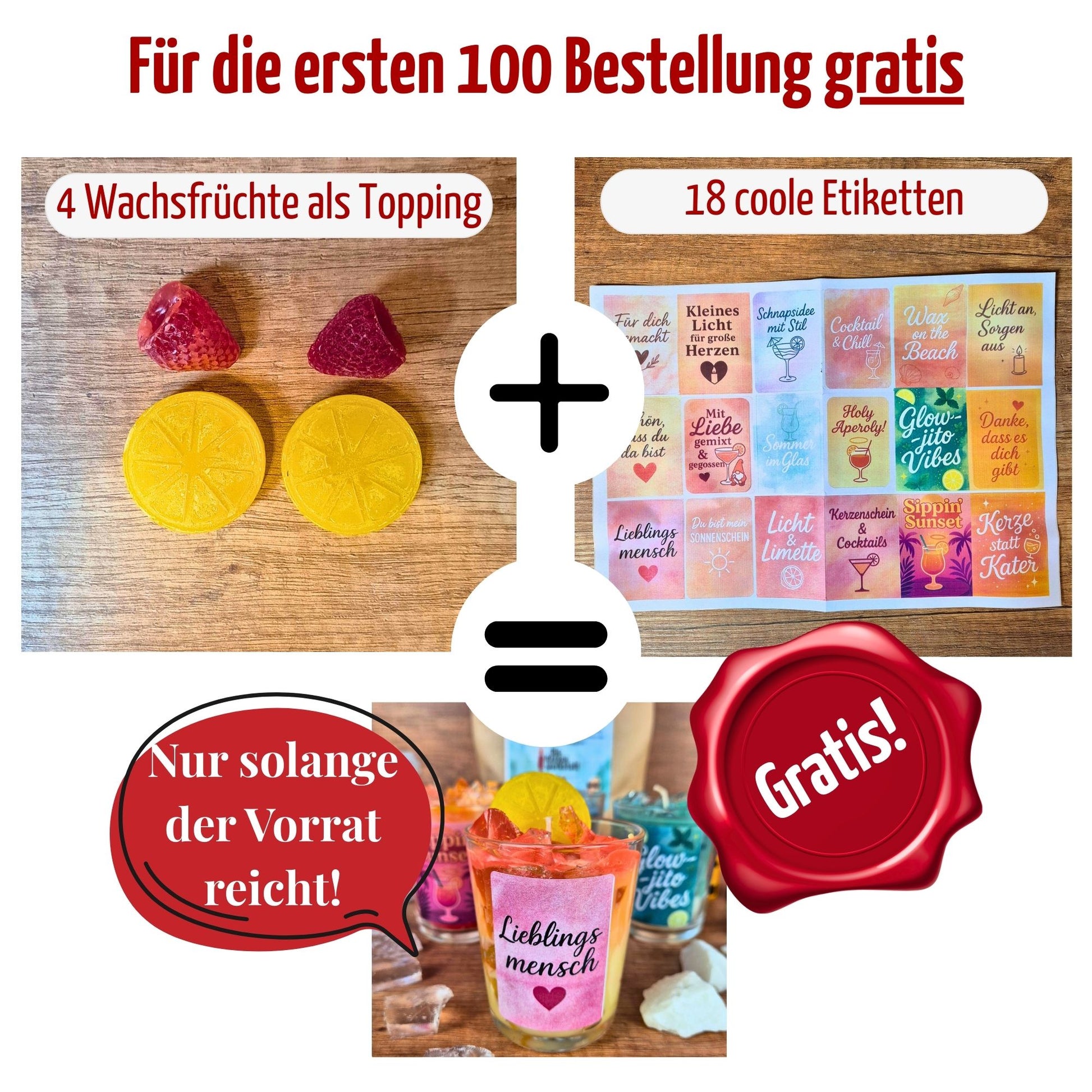 DIY Cocktailkerzen Set