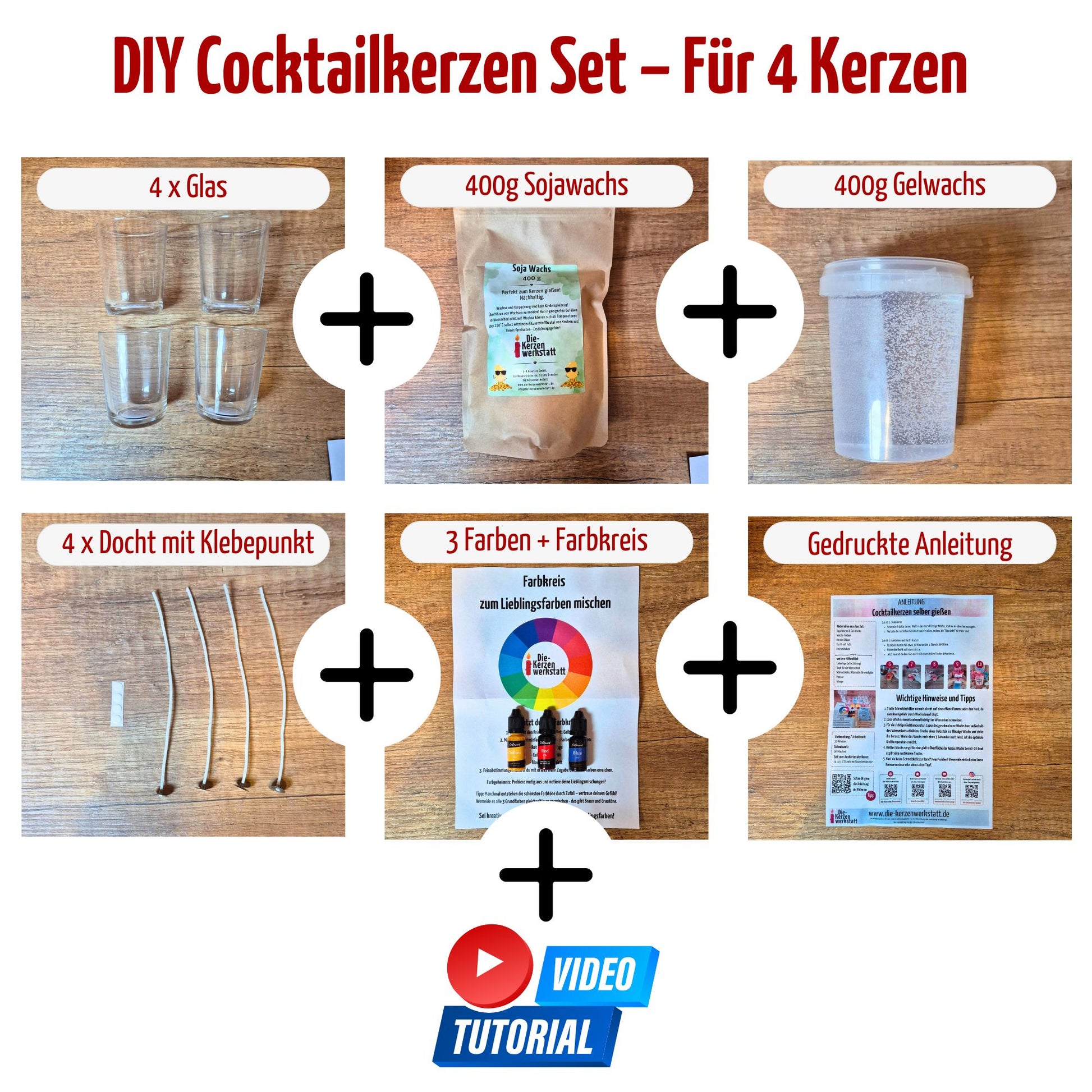 DIY Cocktailkerzen Set