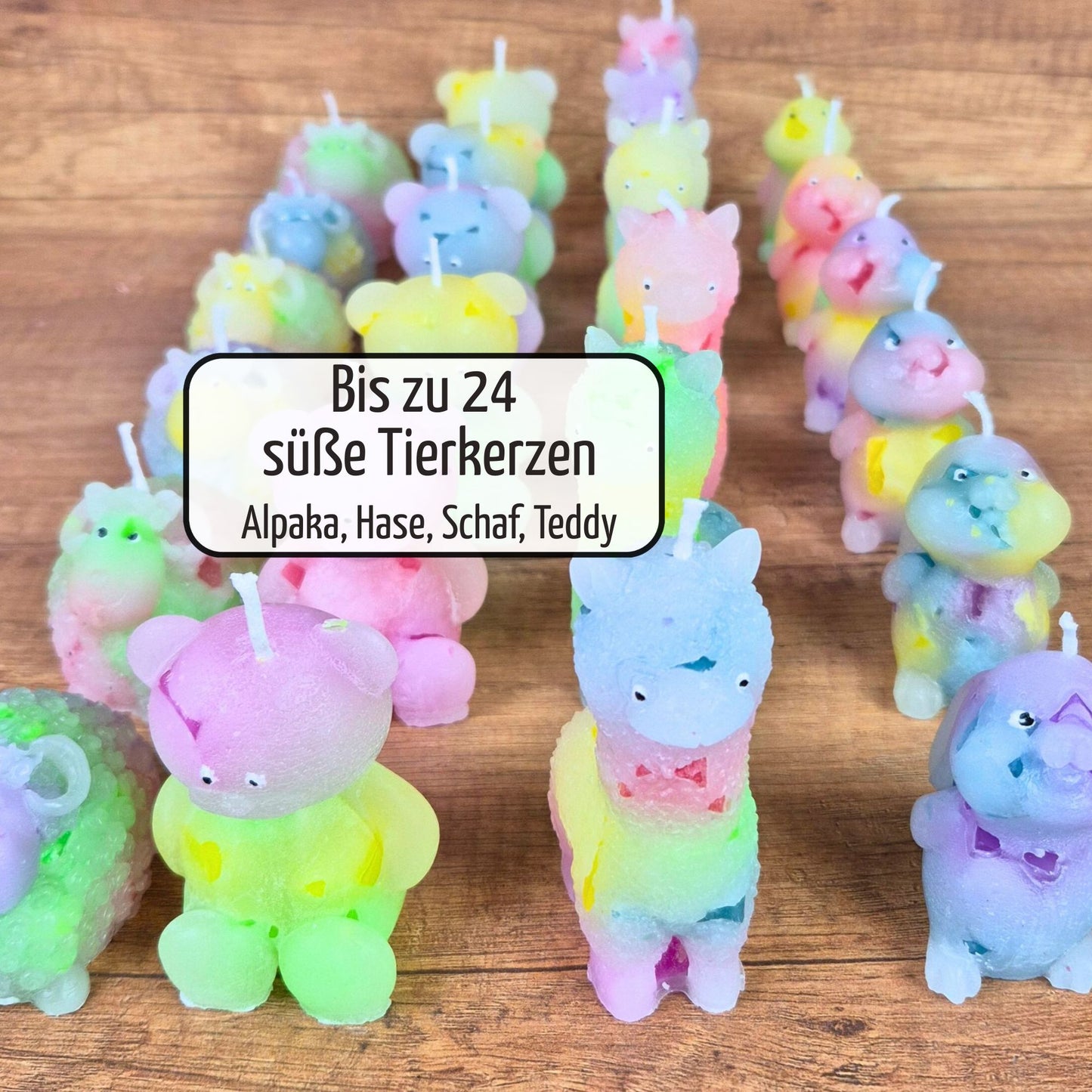 DIY-Set Kerzen gießen Tiere | bis zu 24 Tierkerzen selber machen