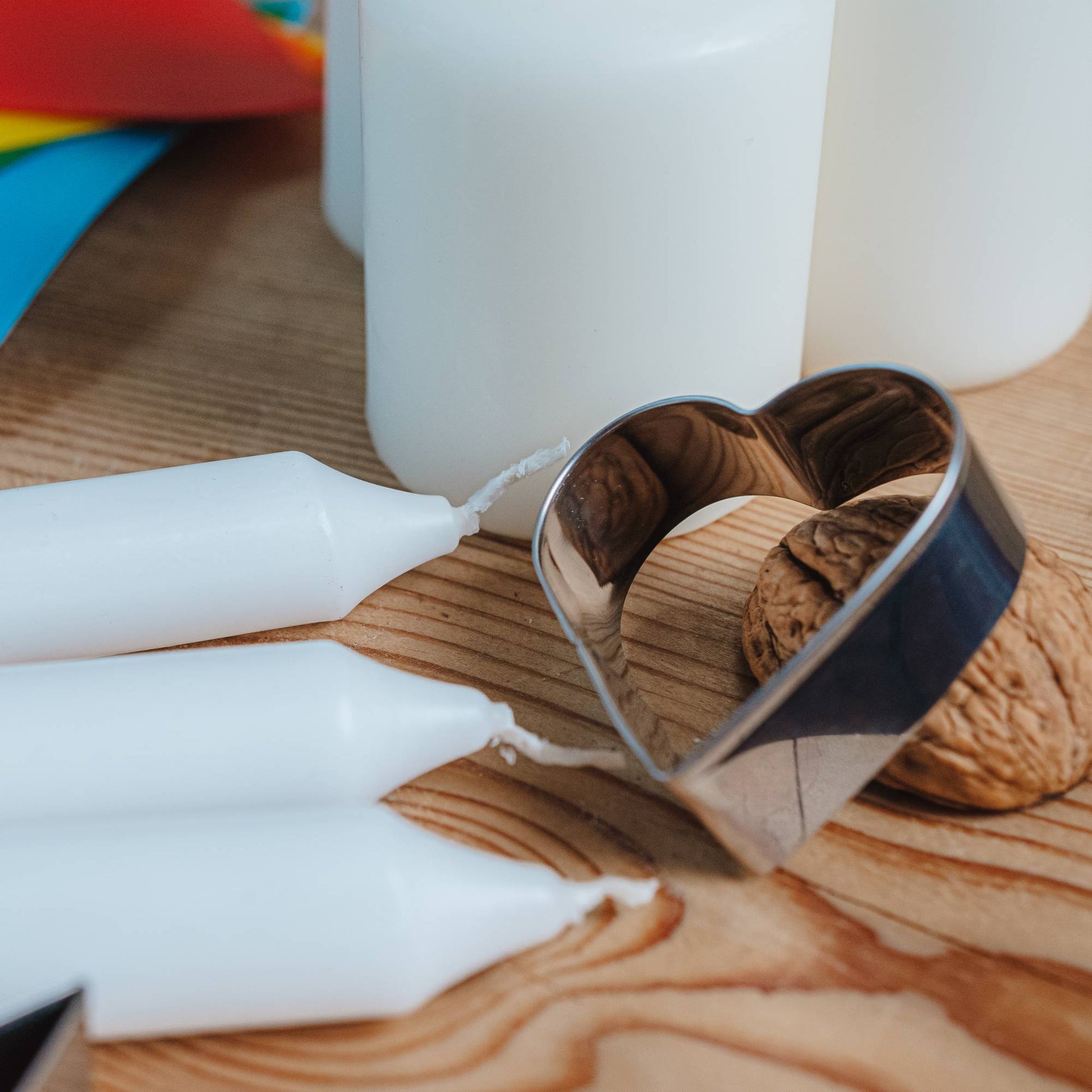 DIY-Set: Kerzen gestalten | Bastelset Kerzen verzieren | Kerzen dekorieren | Geschenkidee | Kerzen mit Wachsplatten gestalten