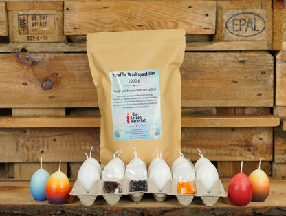 DIY-Set: Osterkerzen tauchen | Bastelset | Eierkerzen selbst gestalten