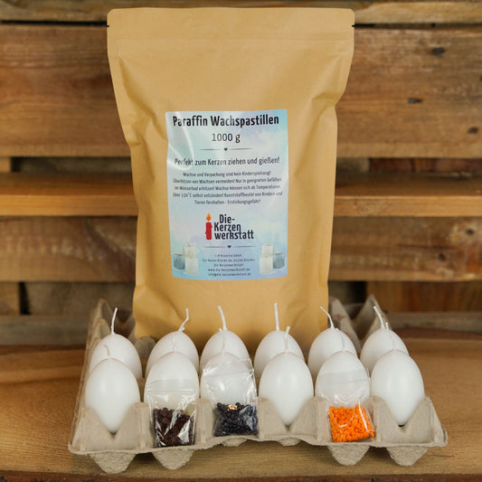 DIY-Set: Osterkerzen tauchen | Bastelset | Eierkerzen selbst gestalten