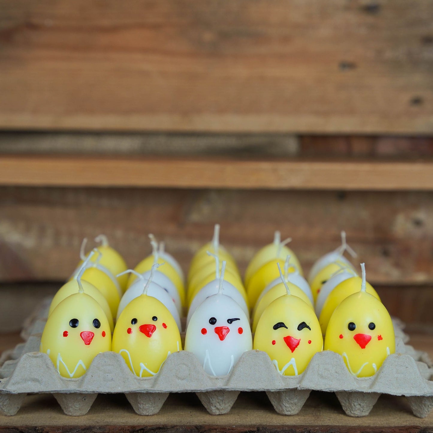 Eierkerzen Rohlinge für Ostern | Kerzen zum Verzieren & Färben | Hochwertige Osterkerzen | 2 Größen