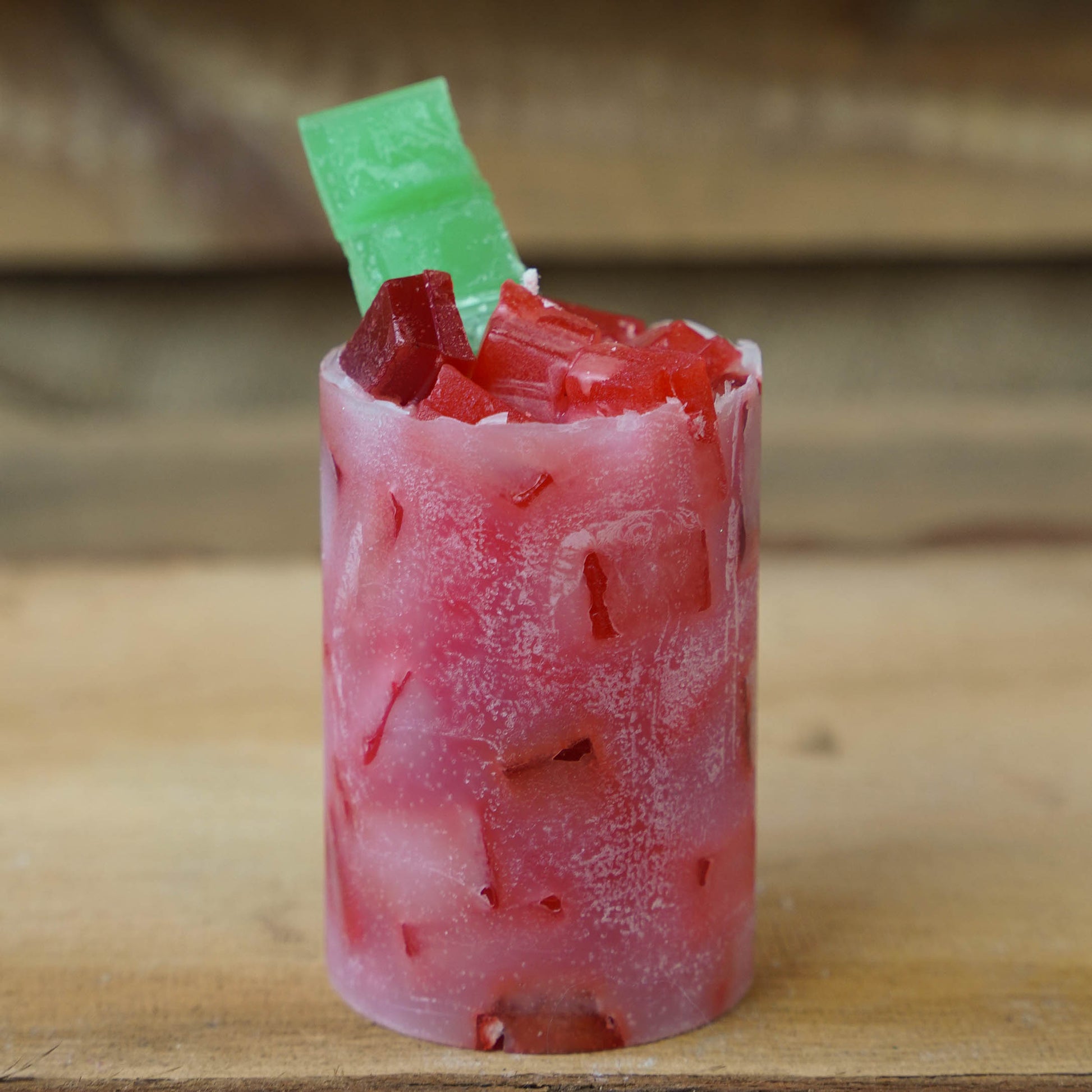 Cocktailkerze l Wachswürfelkerze l Stumpenkerze groß Bunt | Geschenk Geburtstag l Handarbeit l bunte Kerze l Cocktails