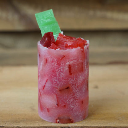 Cocktailkerze l Wachswürfelkerze l Stumpenkerze groß Bunt | Geschenk Geburtstag l Handarbeit l bunte Kerze l Cocktails