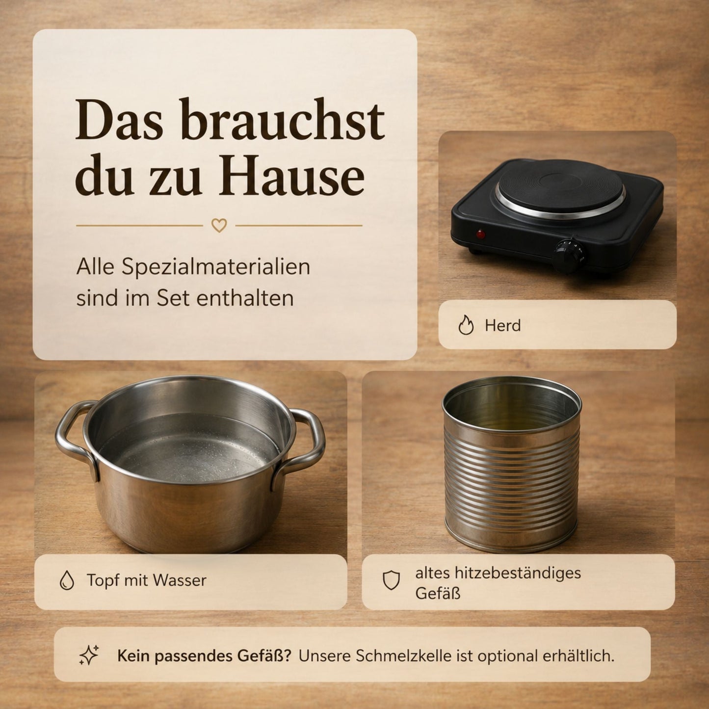 DIY-Kerzen-Gießset für 14 Kerzen