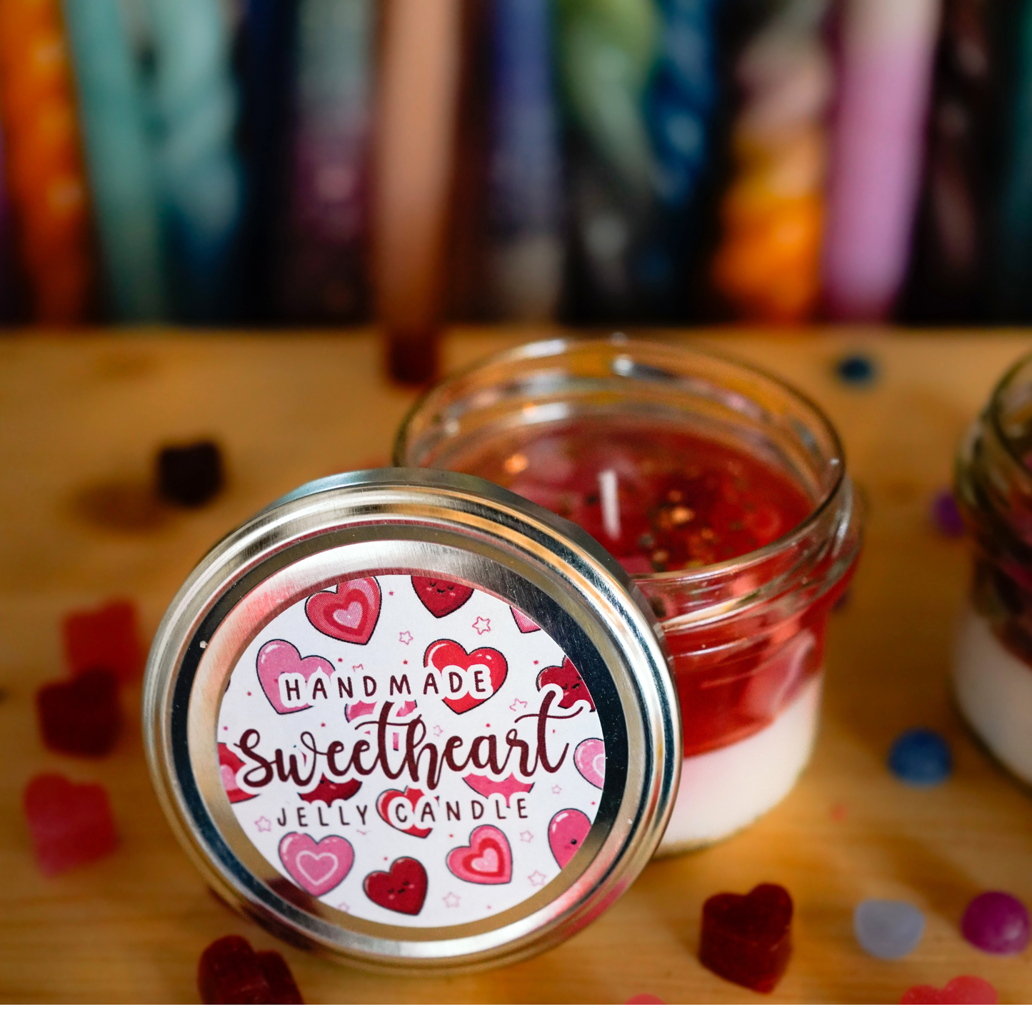 Personalisierbare Duftkerze Rosenduft