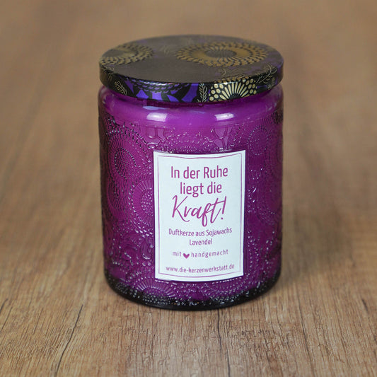 Entspannende Duftkerze Lavendel