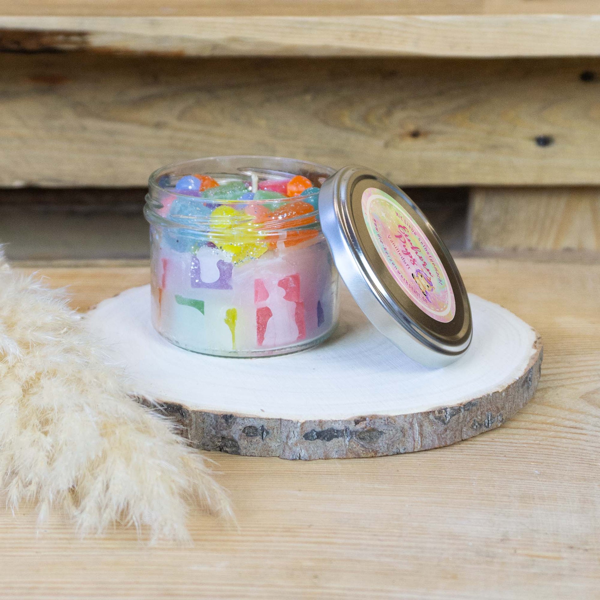 Duftkerze "Einhornpups" mit angenehmen Vanilleduft und Spruch | Handgemacht | Duftkerze personalisiert im Glas | Geschenkidee Muttertag | Kerze | Geschenk Frau Freundin