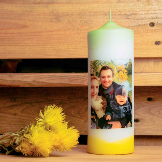 Personalisierte Fotokerze