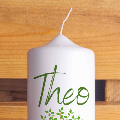 Geburtskerze | Baum | 15 - 30 cm Höhe | Personalisiert