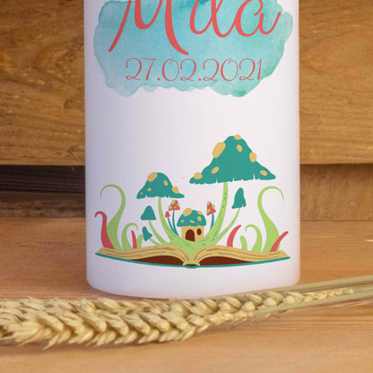 Geburtskerze | Wald | 15 - 30 cm Höhe | Personalisiert