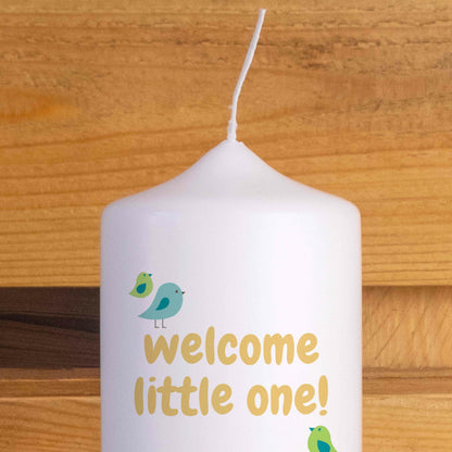 Geburtskerze | Wald | 15 - 30 cm Höhe | Personalisiert
