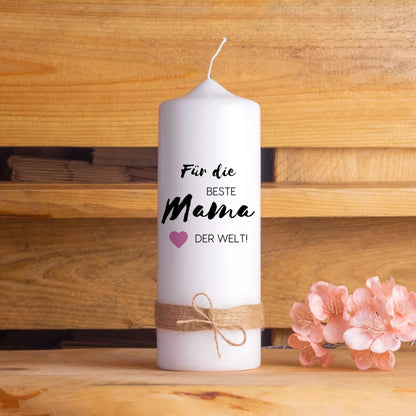 Geschenkkerze für Eltern/ Großeltern | Geburtstag | Geschenk | Vatertag | Muttertag | Handmade | Motivkerze | Mama | Papa | Oma | Opa