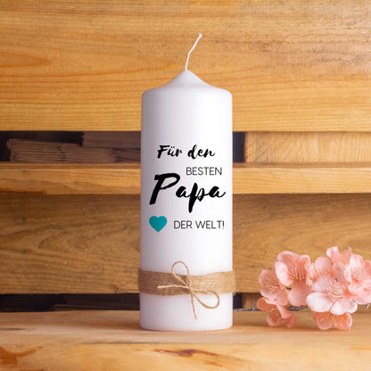 Geschenkkerze für Eltern/ Großeltern | Geburtstag | Geschenk | Vatertag | Muttertag | Handmade | Motivkerze | Mama | Papa | Oma | Opa