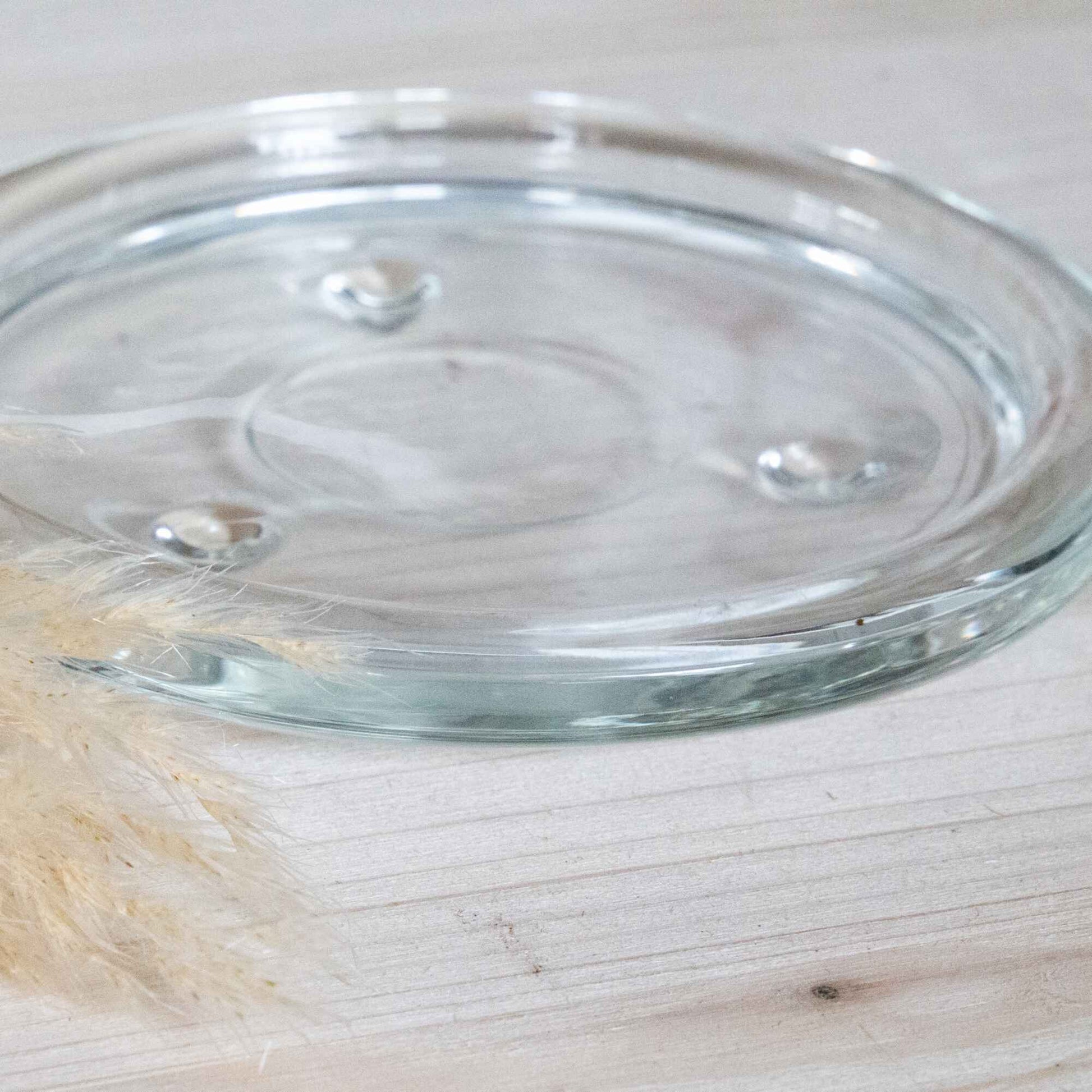 Kerzenuntersetzer aus Glas | 11 cm Durchmesser
