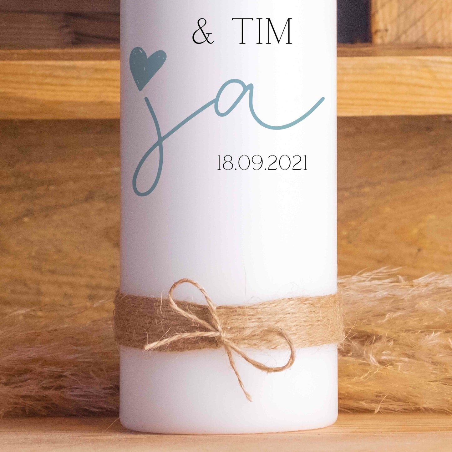 Hochzeitskerze | Ja | Personalisiert