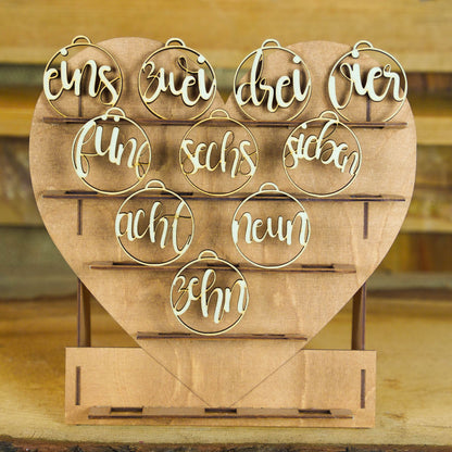 Holzanhänger Zahl | Beschriftung | Dekoration | Geschenkidee | Ziffer oder Ausgeschrieben | Holzzahl | Zahlenanhänger